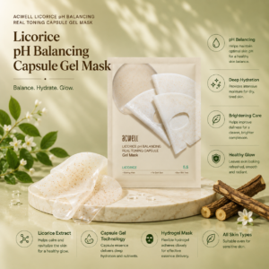 ACWELL Licorice pH Balancing Real Toning Capsule Gel Mask 34g